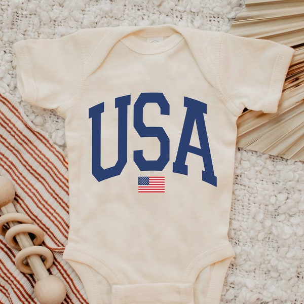 USA Flag Onesie®, Fourth of July Onesie®, USA Onesie®, 4th of July Onesie®, Patriotic Onesie®, USA Flag Onesie®, Red Onesie®