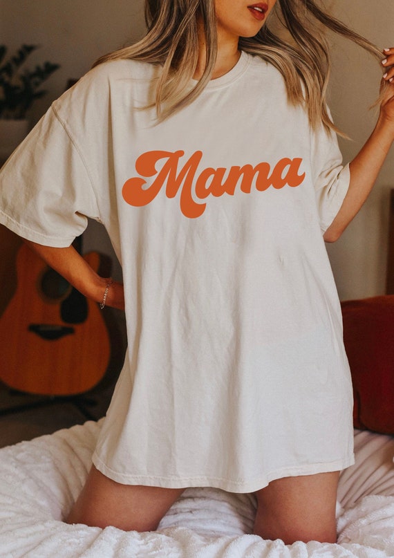 Mama T-Shirt, Mother's Day T-Shirt, Comfort Colors Mama T-Shirt, Retro Mama T-Shirt, Groovy, Hippy, Mom T-Shirt, Retro Mom