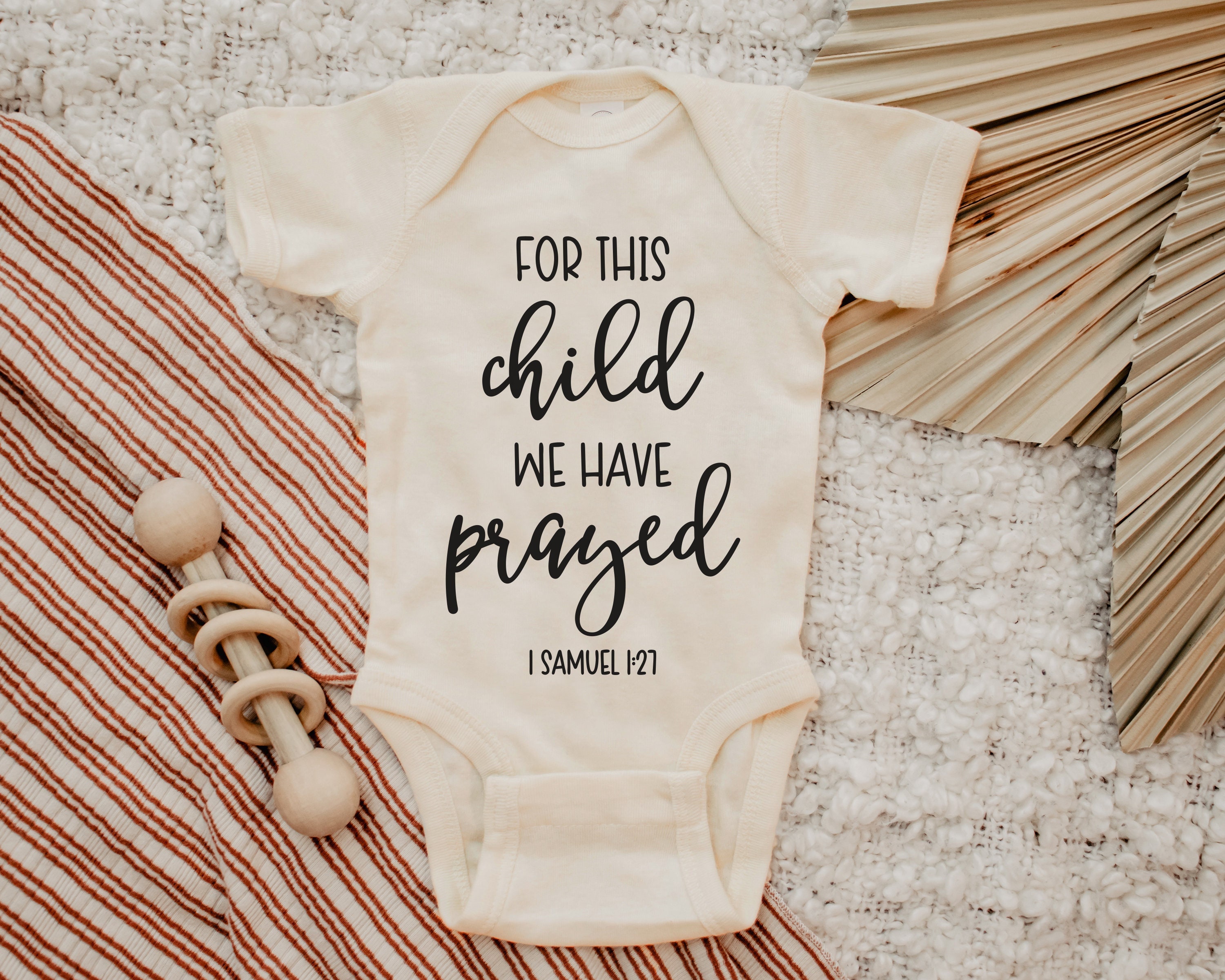 For This Child I Have Prayed Baby Shower Costume Bodysuit For This Child I Have Prayed Baby Shower Costume Bodysuit