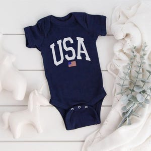 USA Flag Onesie®, Fourth of July Onesie®, USA Onesie®, 4th of July Onesie®, Patriotic Onesie®, USA Flag Onesie®, Red Onesie® image 5