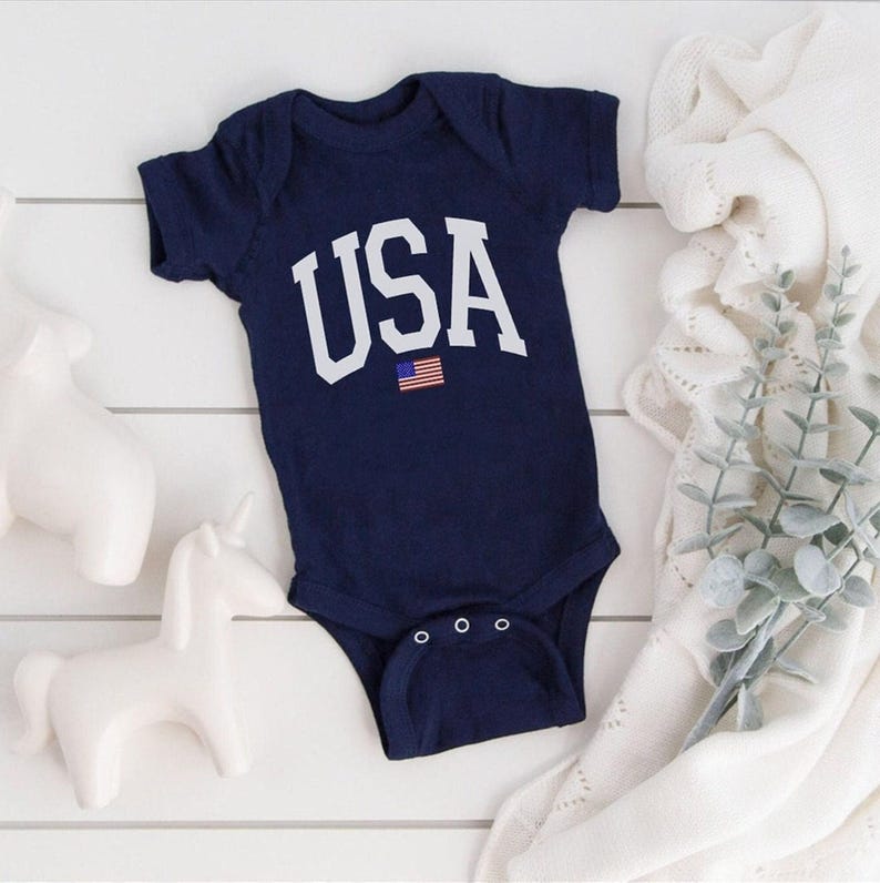 USA Flag Onesie®, Fourth of July Onesie®, USA Onesie®, 4th of July Onesie®, Patriotic Onesie®, USA Flag Onesie®, Red Onesie® image 5