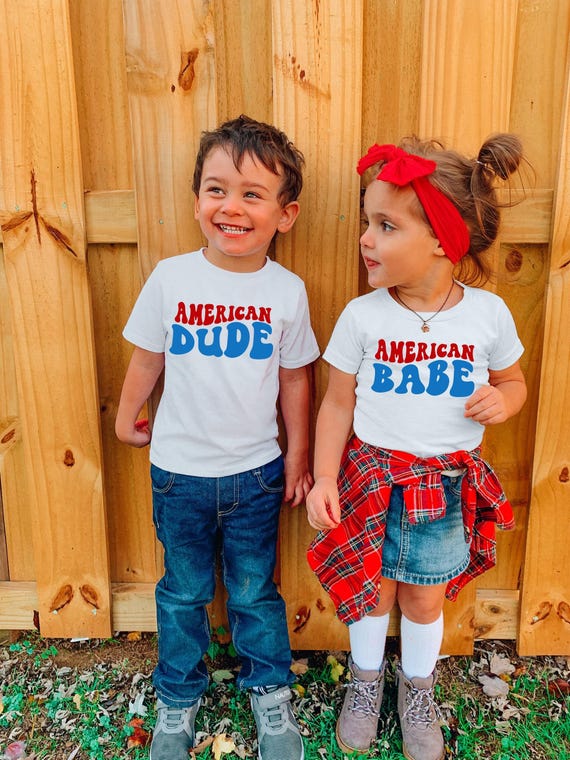 American Dude Shirt, Fourth of July Kids Shirt, American Babe Shirt, 4th Of July Toddler, Boy 4th of July Shirt, Girl 4th of July Shirt
