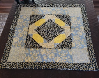 Black and Yellow Quilted Original Table Runner