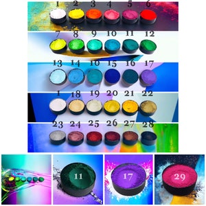 Color pigments various colors 20 gr. for coloring soap concrete Raysin Jesmonite epoxy resin wax resin acrylic oil paint wood paint