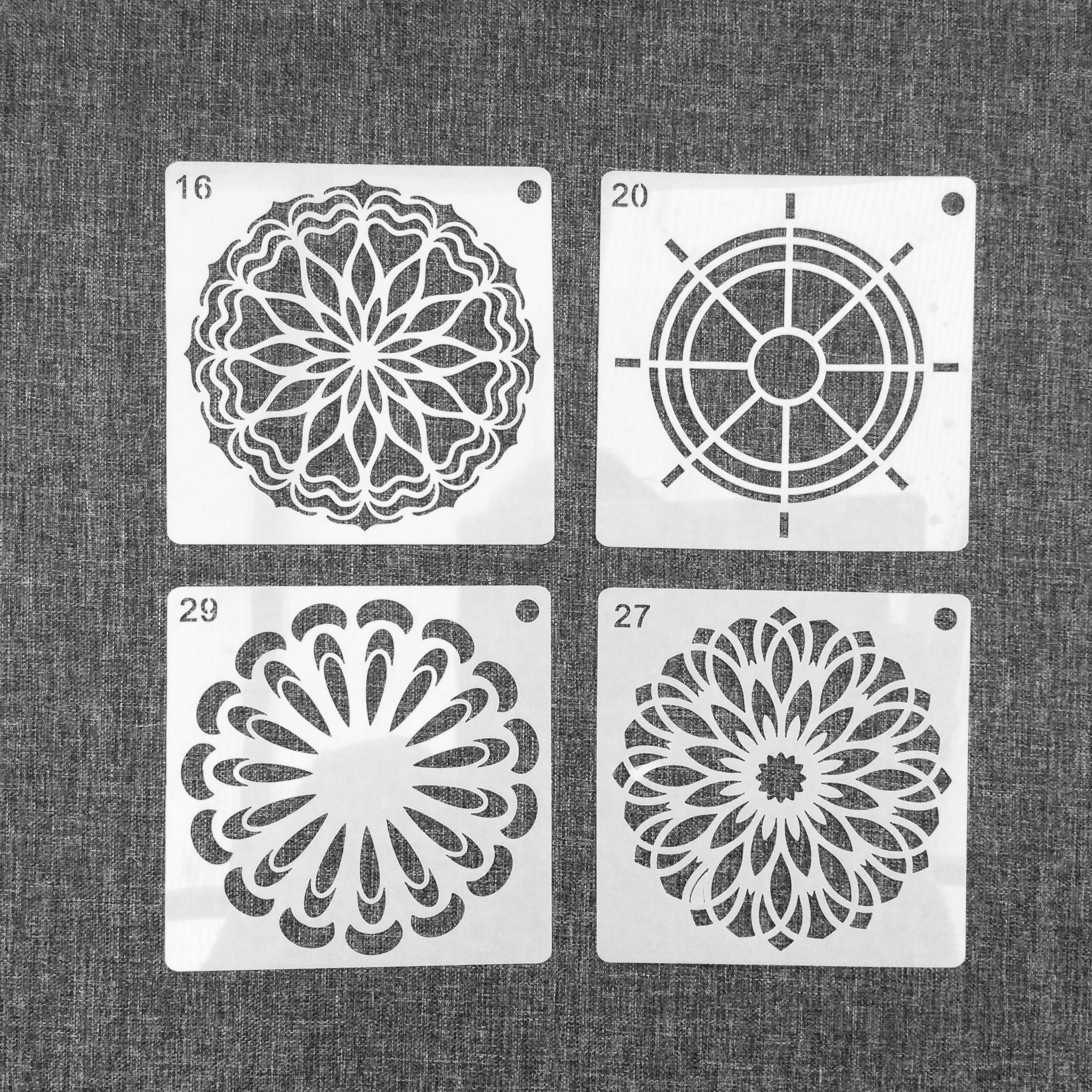 16 Tile Stencils Furniture Stencils Textile Stencils 10 X Etsy