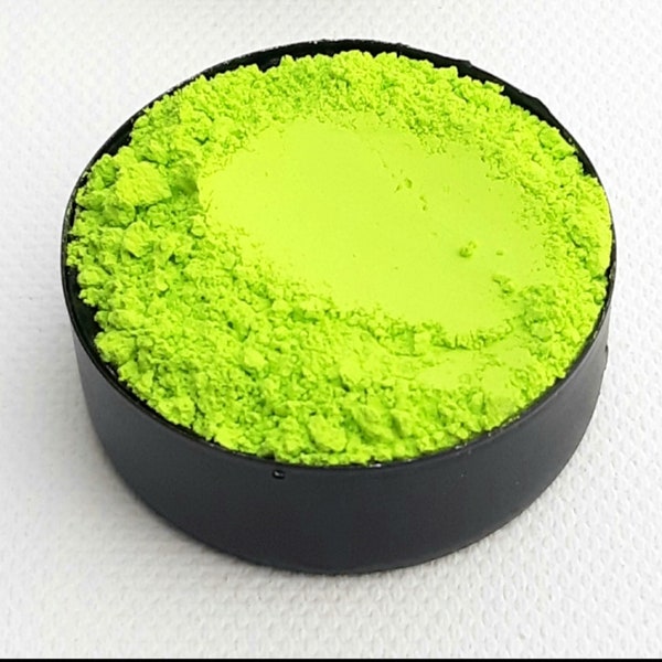 Pigment de couleur vert citron pigments d'artiste qualité 50 gr Pigments de couleur peinture acrylique peinture à la craie Jesmonite peinture sèche plâtre béton