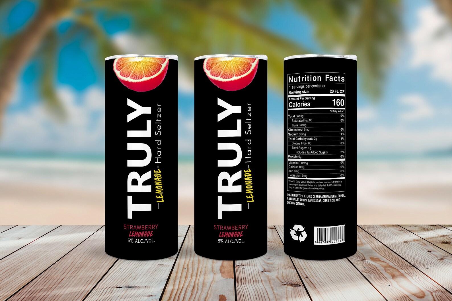 Truly Lemonade Hard Seltzer 4flavor Pack 20oz Straight Etsy