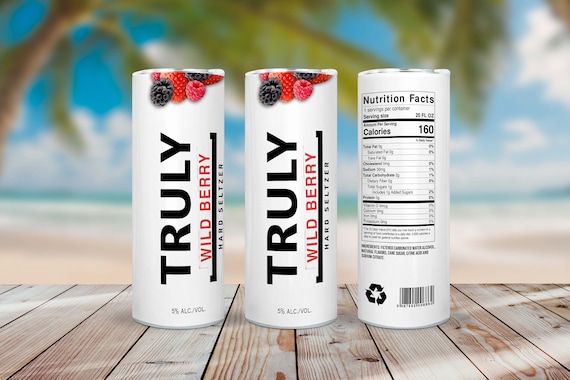 Truly Hard Seltzer 4-flavor Pack 20oz Straight Tumbler Wrap ...
