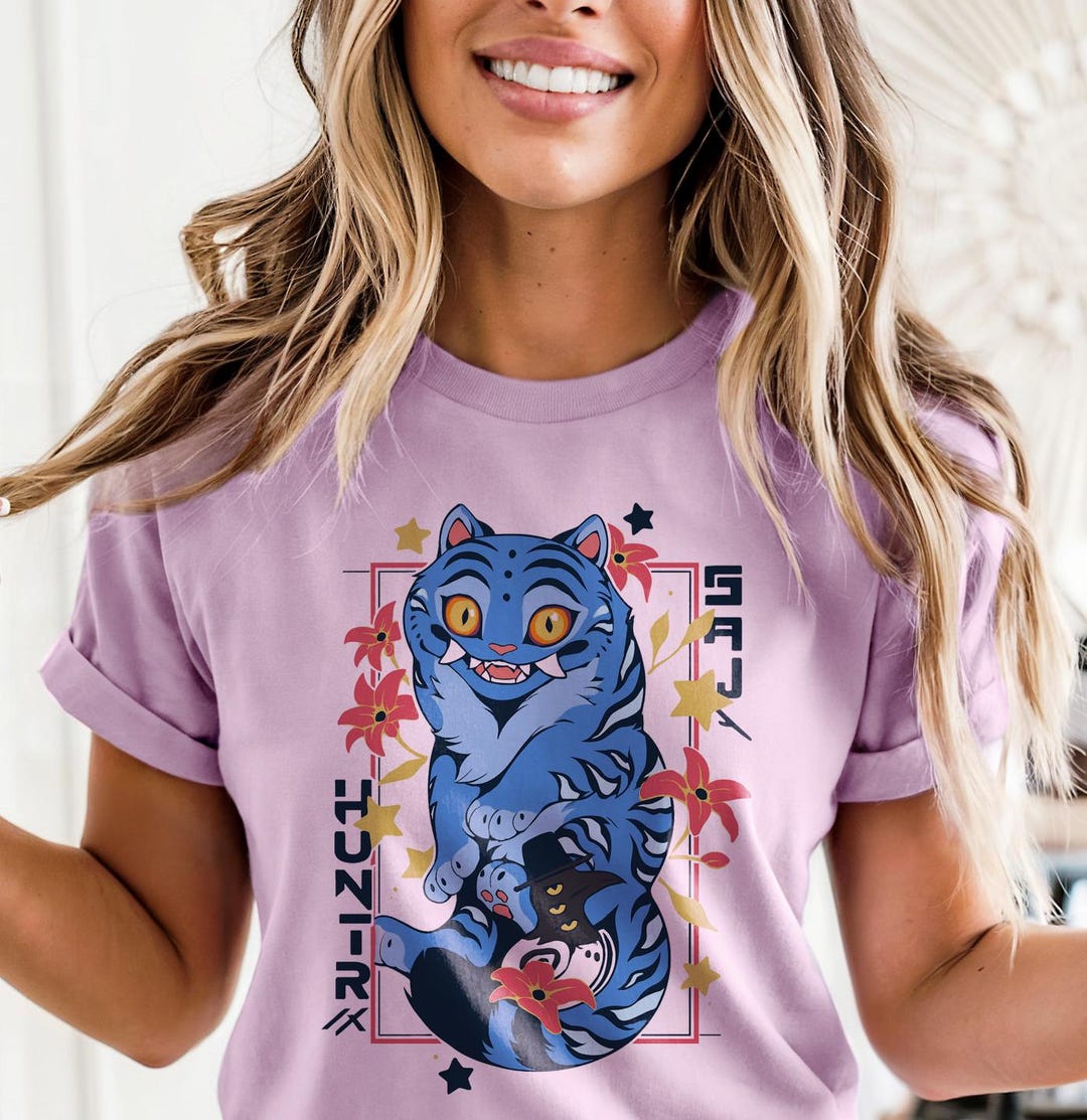 Kpop Demon Hunters Shirt, Derpy the Tiger , Saja BOYS Shirt, Kpop Movie ...