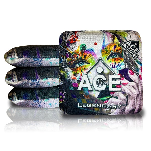 Legendary - Artistic Woman - ACE Pro Stamped - Professional Cornhole Bags - Set of 4