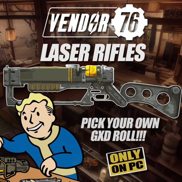 Fallout 76 Laser Rifle Etsy