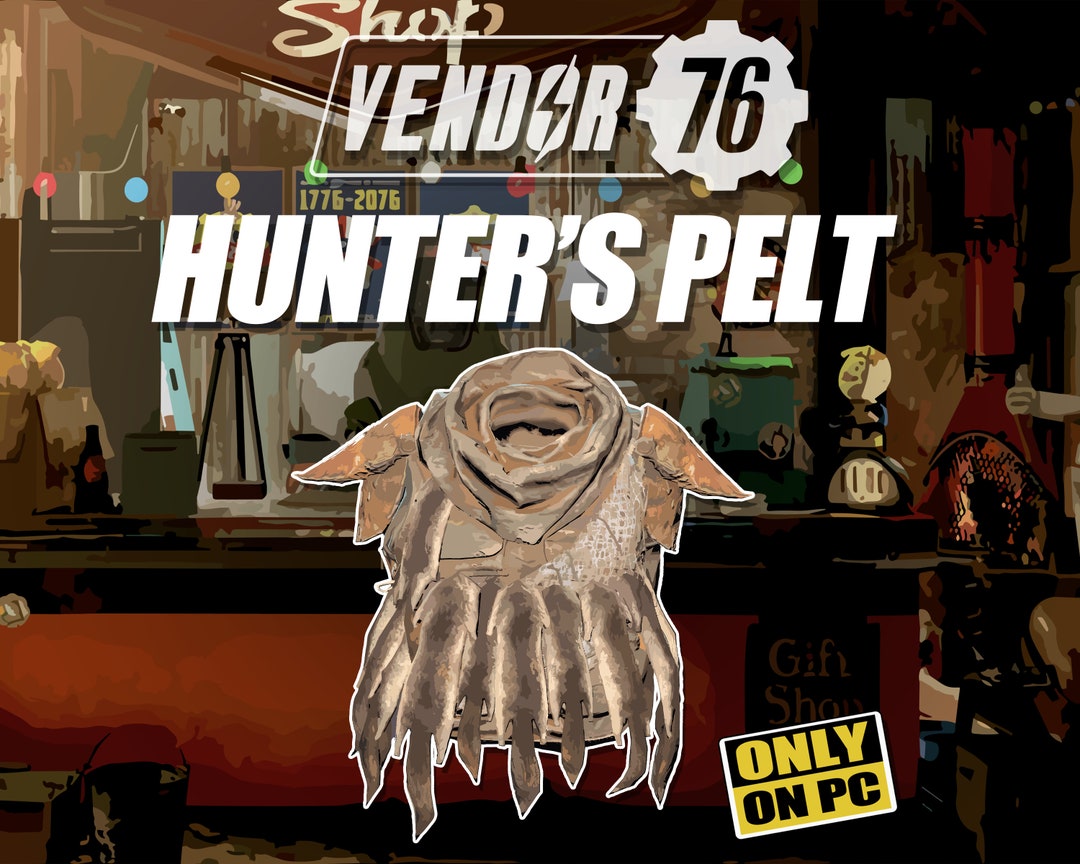 Hunter's Pelt, ULTRA RARE Collectible Apparel Fallout 76 PC FO76 Fast