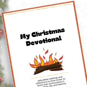 Men&#39;s Printable Christmas Devotional, Advent Devotional, 25 Days of Bible Readings and Reflection, Christmas Journal For Men - PDF
