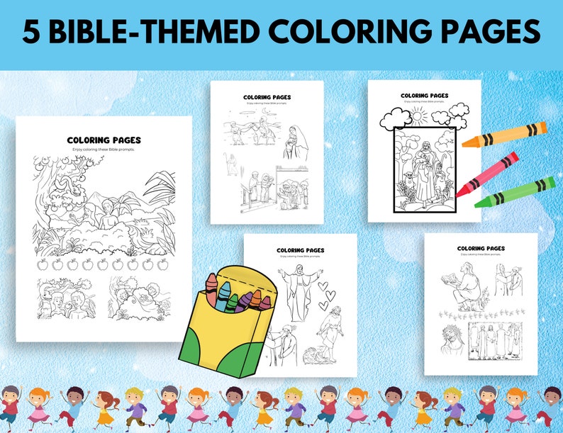 Printable Bible Activities for Kids Christian (Download Now) - Etsy