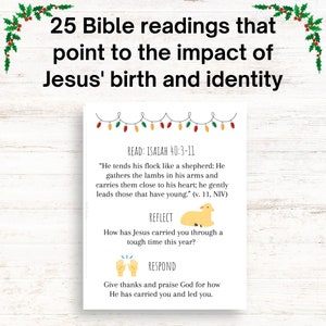 Advent Story Cards for DIY Advent Calendar, Printable Christmas ...