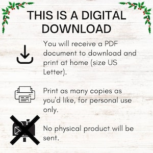 Advent Story Cards for DIY Advent Calendar, Printable Christmas ...