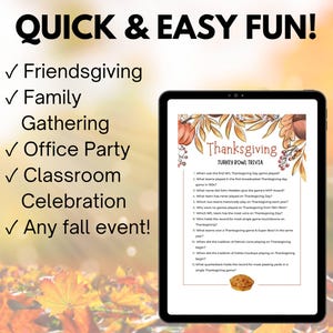 Thanksgiving trivia games printable for a family gathering