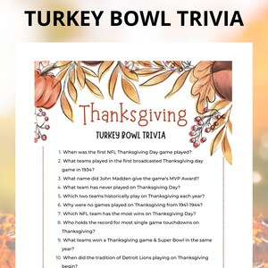 Thanksgiving trivia games printable for a family gathering