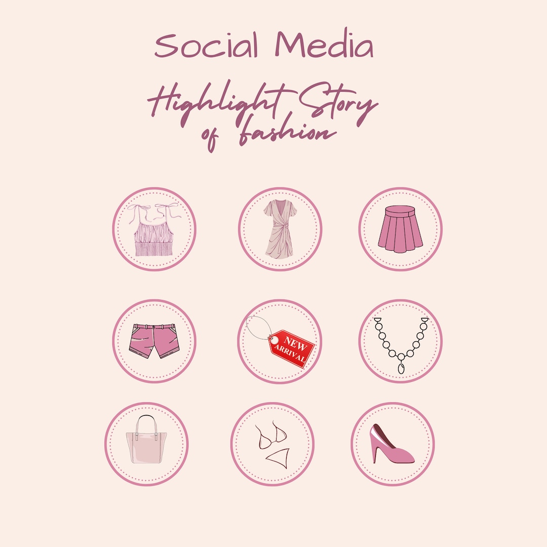 9 Instagram Highlight Covers Fashion Clothing Boutique - Etsy