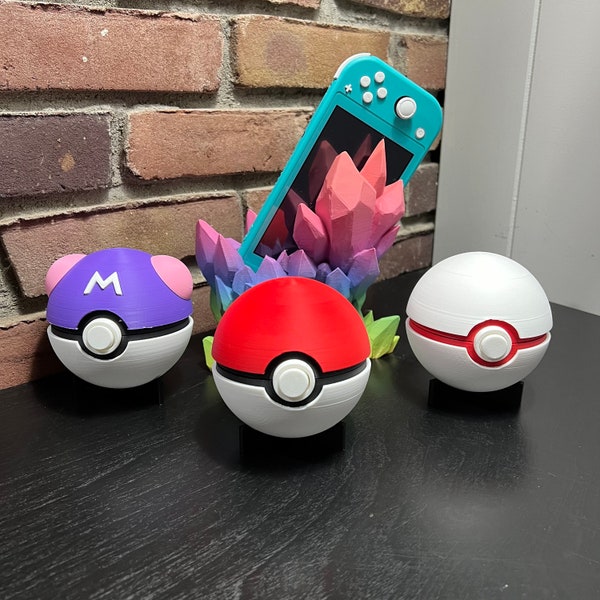 Étui pour jeu Pokeball Nintendo Switch - Idée cadeau unique pour les joueurs, Nintendo Switch, jeux 3DS et stockage sur carte SD