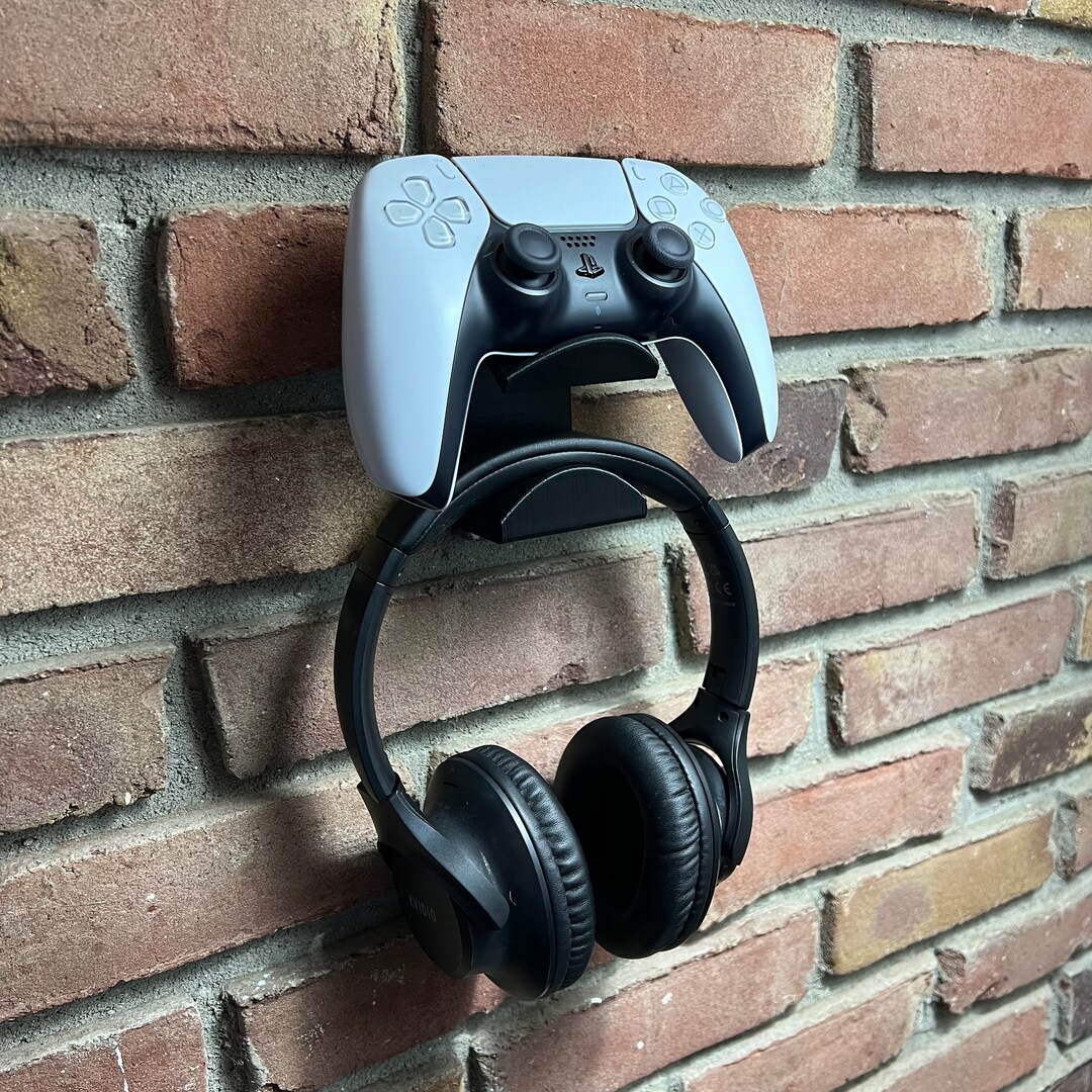 Wall Mounted Controller/headset Stand 3D Printed Gaming Etsy