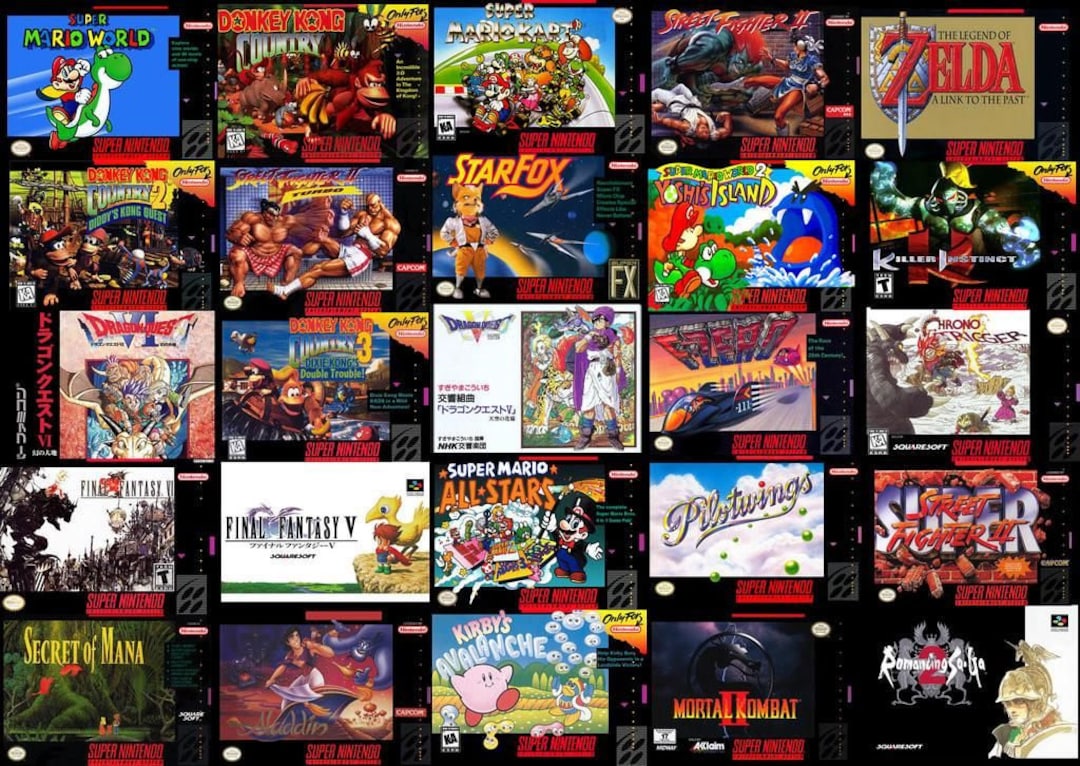 Snes roms game Service over 1000 games