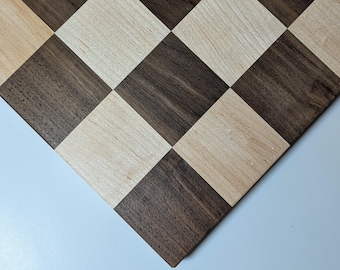 Walnut and Maple Chessboard