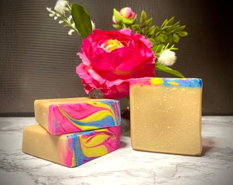 Goat's Milk Soap Unscented only Color on Top