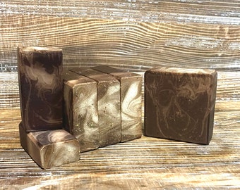 A Very Vanilla, Cold Processed Soap Made with Goats Milk & Kaolin Clay