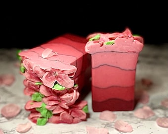 Japanese Cherry Blossom, Coconut Milk & Bentonite Clay Soap Bar