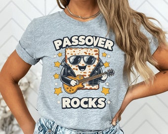 Passover Rocks Graphic Tee: Funny Jewish Holiday Shirt