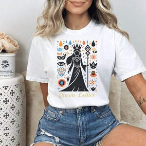 Queen Esther Purim Shirt Personalized | Jewish Holiday Apparel | Purim Party Costume | Kids Tee | Gift for Purim | Jewish Party Hoodie