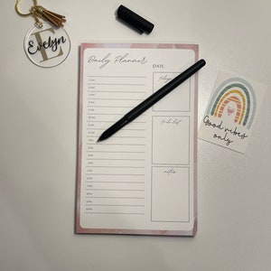 Daily Planner Note Pad - Pink!