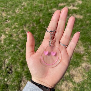 Heart Eye’s Smiley Face Keychain