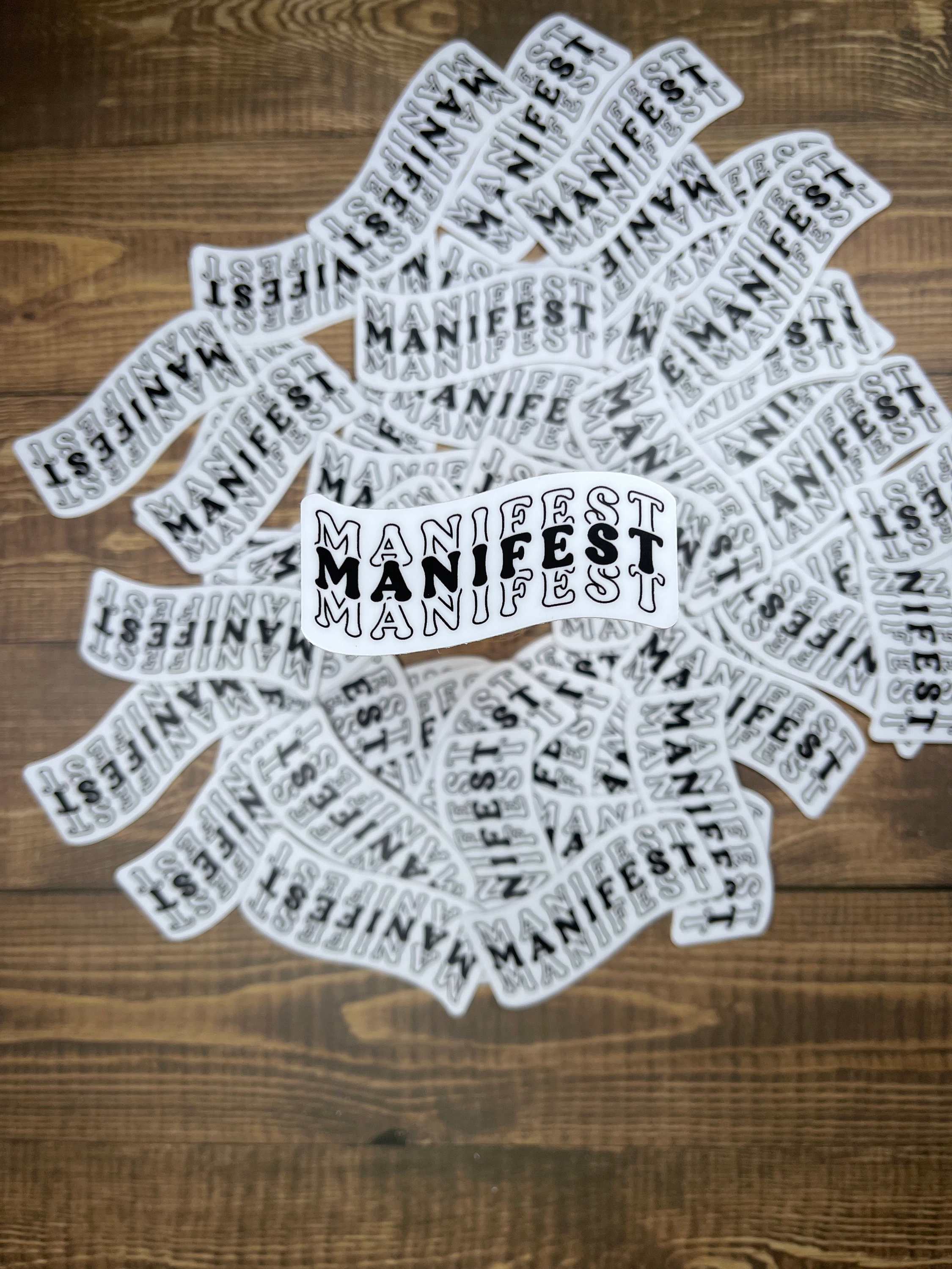 Manifest Sticker - Etsy
