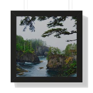 Cape Flattery Photography | Wall Decor Washington State Office Wall Art USA Framed | Art Decor| Nature Framed Print| Mystical Ocean Print