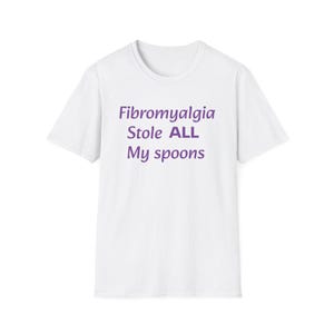 Fibromyalgia Awareness T-Shirt, Spoonie Tee, Customizable