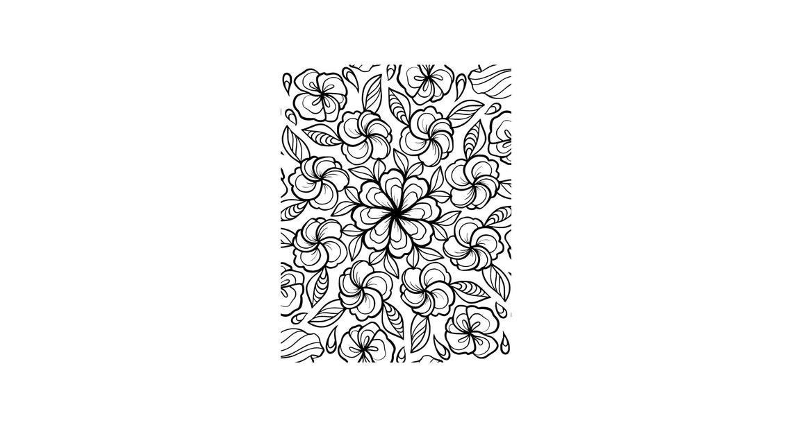 Flower Sprite Malbuch Für Erwachsene – Spiralbindung, 24 Seiten, Einseitig, Zum Entspannen & Abschalten