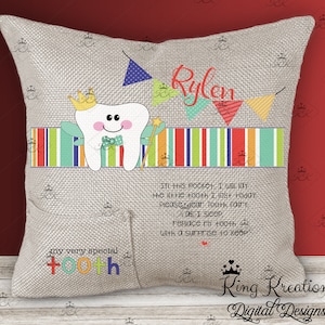 Tooth Fairy Pillow Mockup, 8x8 inch square pillow mockup, pillow mockup, red background