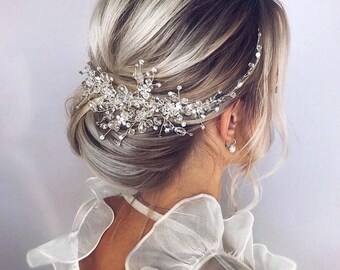 Wedding Diamante Crystal Hair Comb Pins Clips Rhinestone Bridal Hair Accessories Wedding Diamante Crystal Hair Comb Pins Clips Rhinestone Bridal Hair Accessories