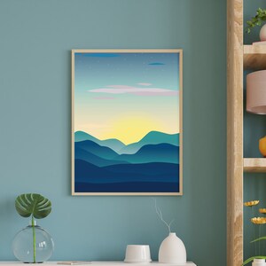 Mountain Sunrise Poster | Digital Download