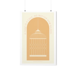 Gild Poster | A Cage is a Cage | Plated Prisoner Series