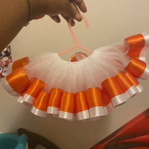 Girls Creamsicle Tutu/ Custom Tutu for Birthday
