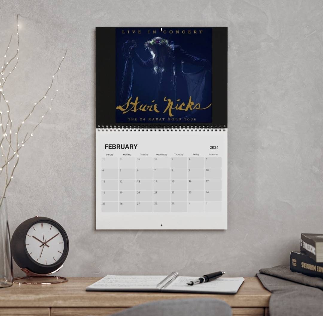 Stevie nicks Calendar (2024), Fleetwood mac calender sold by Fireplace