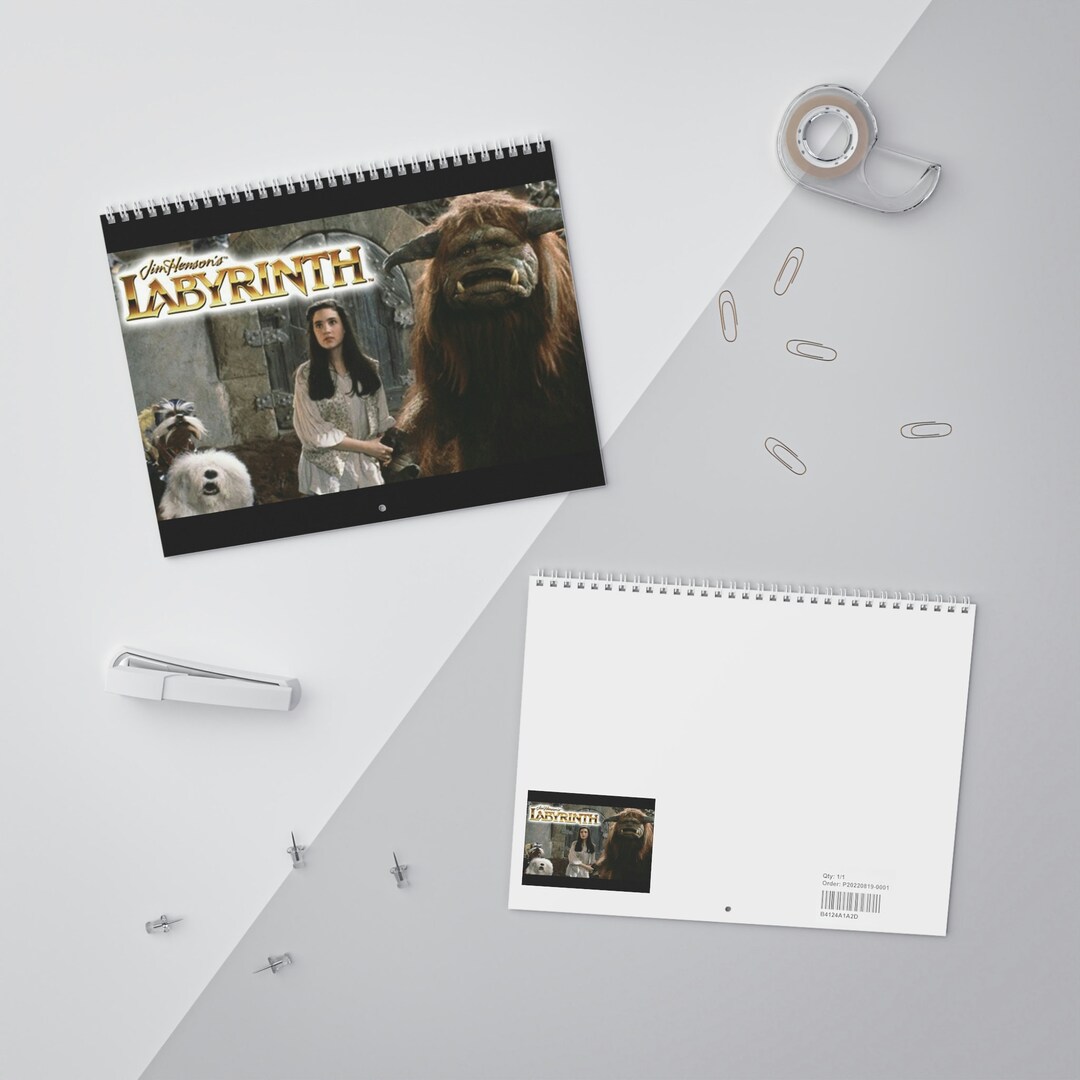 Bestseller the Labyrinth Unique Calendar 2024, Jim Henson, David Bowie