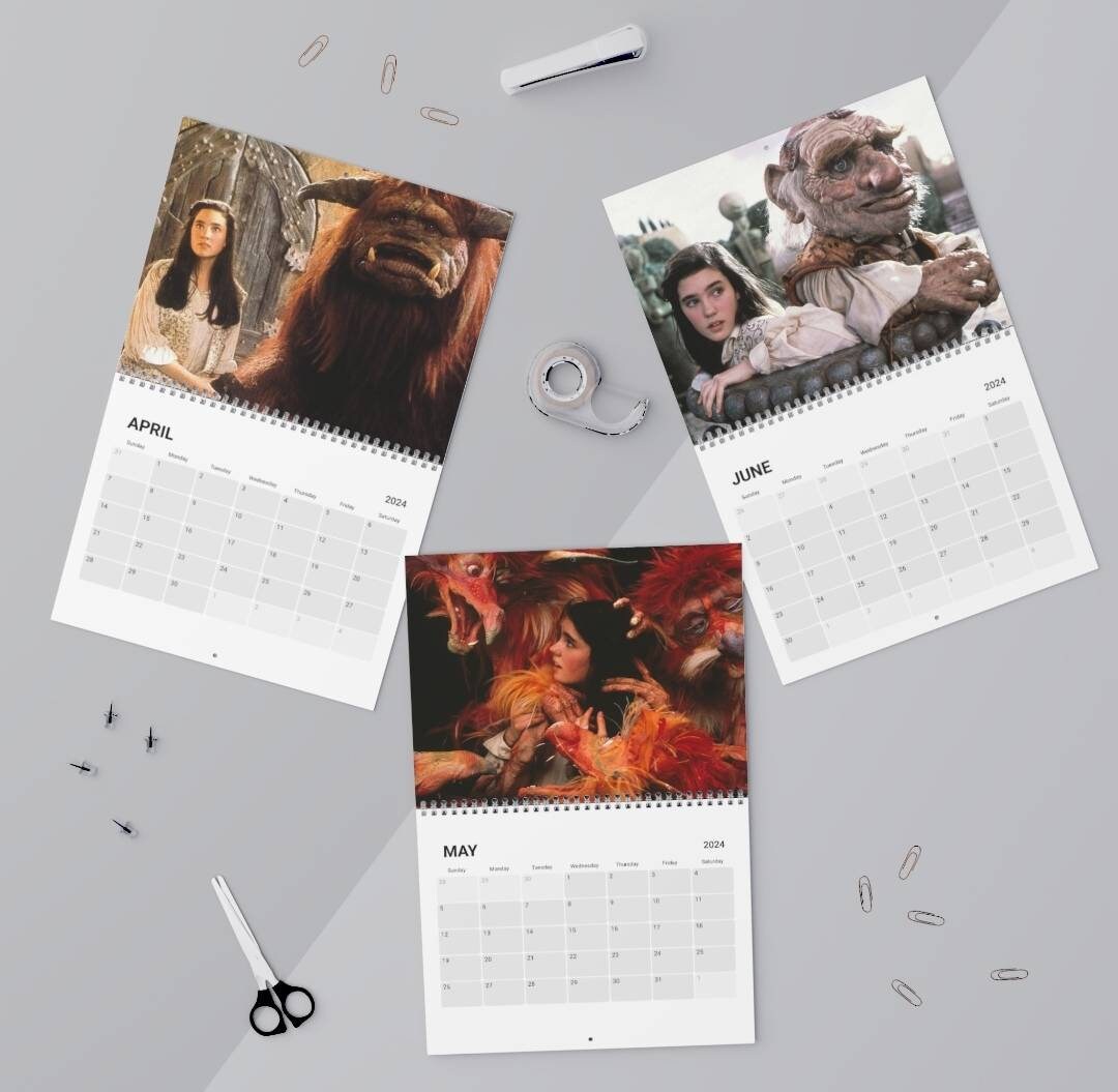 Bestseller the Labyrinth Unique Calendar 2025, Jim Henson, David Bowie