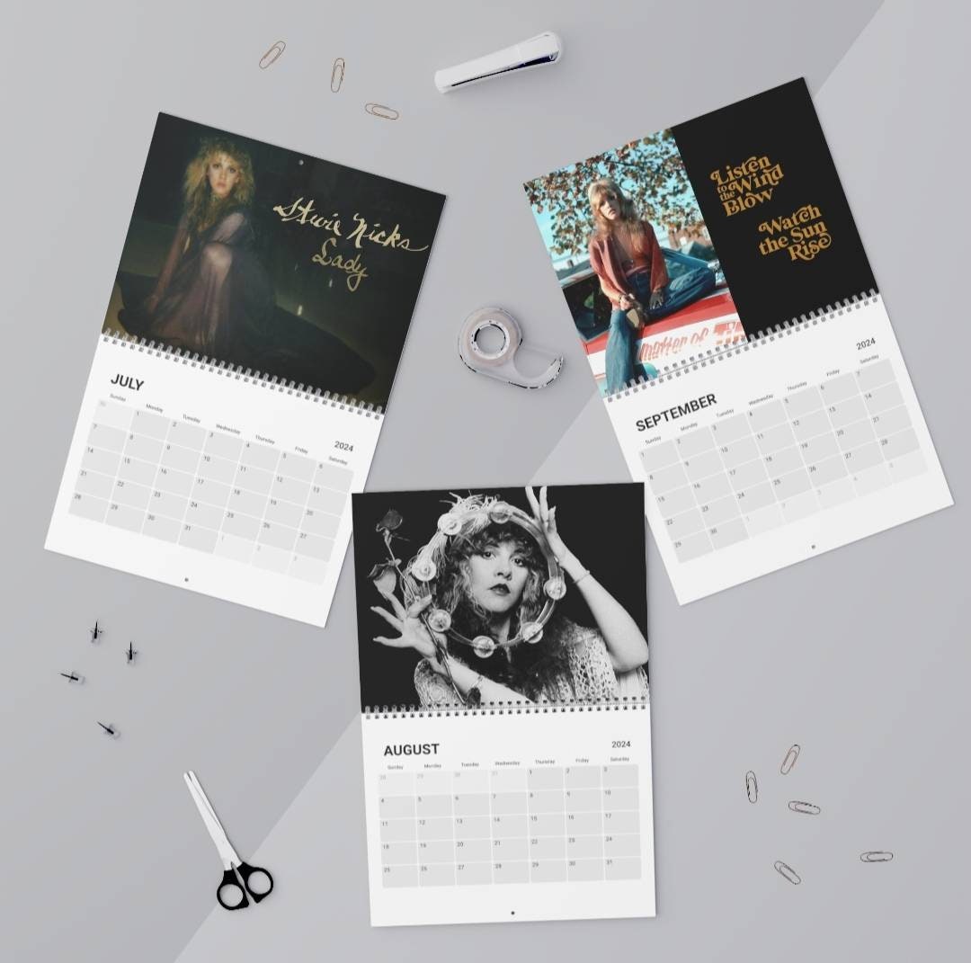 Stevie nicks Calendar (2025), Fleetwood mac calender sold by Fireplace