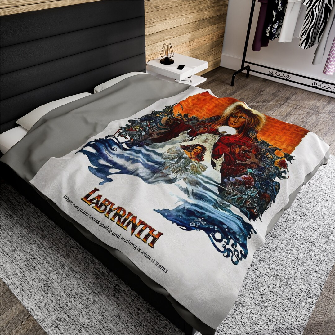 The Labyrinth Blanket Jim Henson David Bowie. Etsy