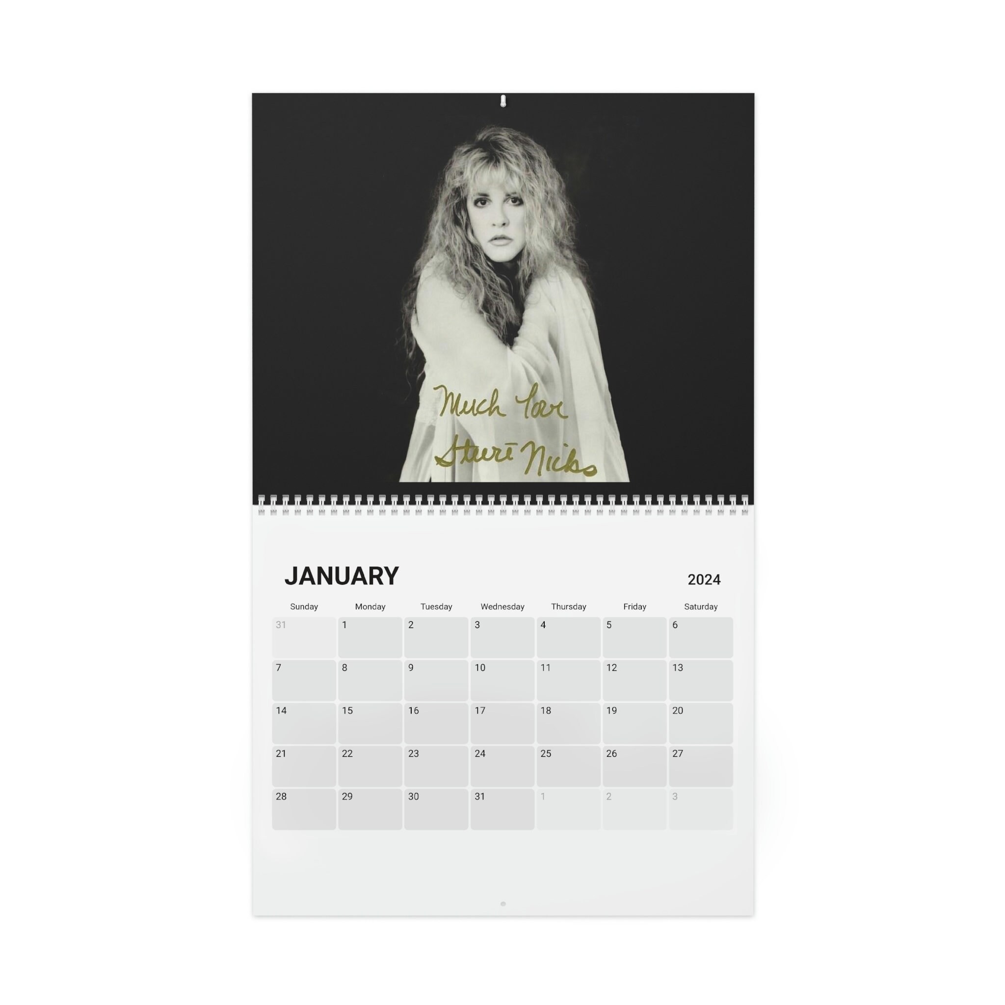 Stevie nicks Calendar (2024), Fleetwood mac calender sold by Fireplace