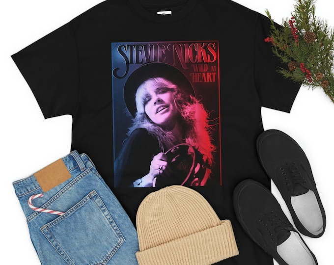 T-shirt Vintage 1983 Stevie Nicks – Tour Blame It On My Wild Heart – Du S Au 5XL – Coton/Polyester